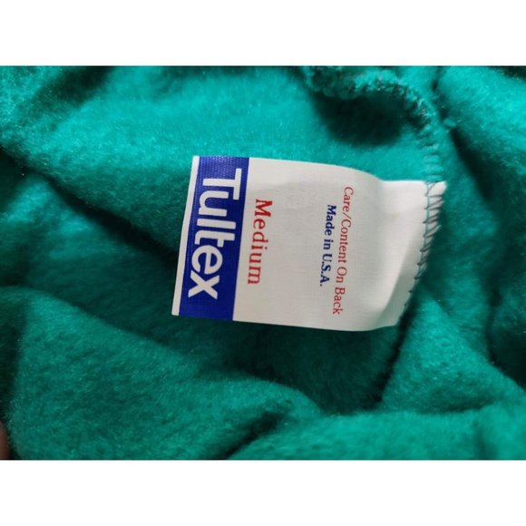 Stain Vintage 90's Womens Tultex Green Elastic Waist Jogger Sweatpants Size M - Picture 3 of 3